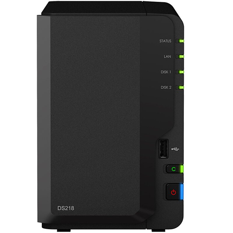  群晖（Synology）DS218 2盘位四核心 NAS网络存储服务器（无内置硬盘）