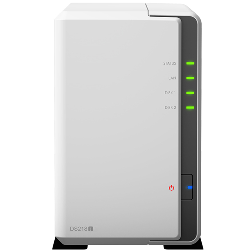 群晖（Synology）DS218j 2盘位NAS网络存储服务器 （无内置硬盘）