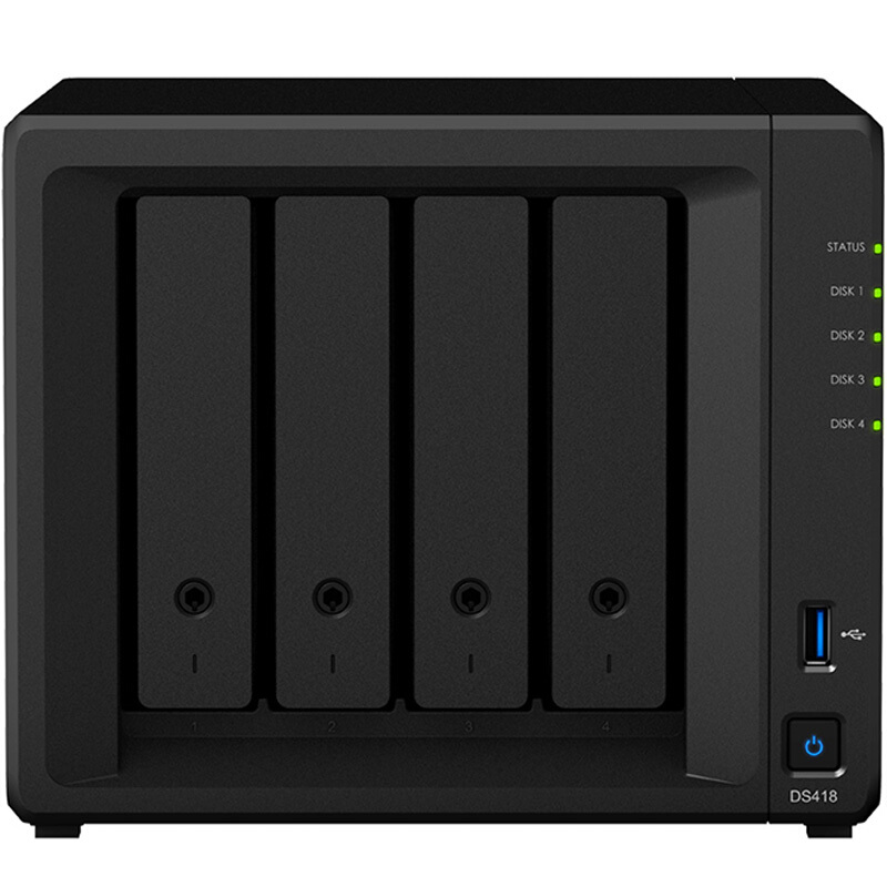  群晖（Synology）DS418 四盘位 NAS网络存储服务器（无内置硬盘）